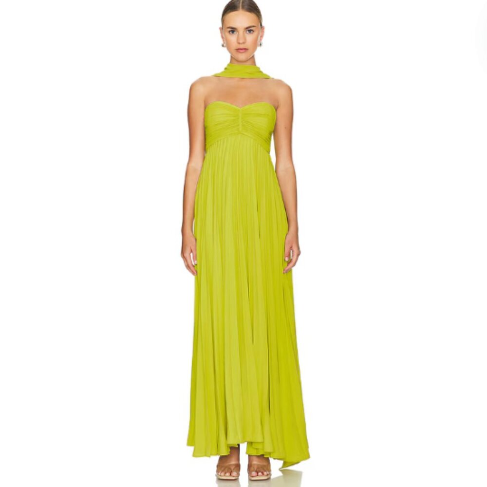 Dapheni Dress DELFI Color: Chartreuse